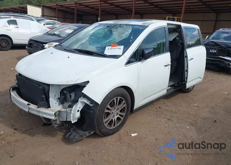 2013 Honda Odyssey Ex-L z USA, uszkodzony, nr VIN 5FNRL5H64DB059841